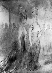 Two Elegant Women, 19th century, 1930