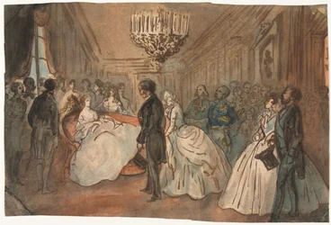 The Empress Eugenie Receiving the Diplomatic Corps after the Birth of the Imperial Prince