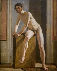 Seated Male Model