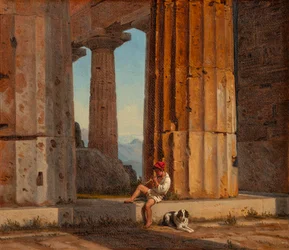 View of the Temple of Poseidon at Paestum