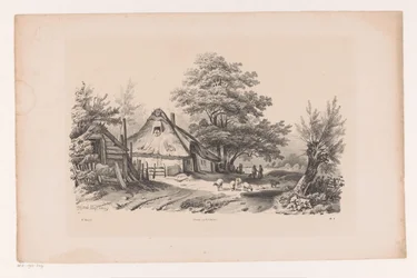 Country Road with Farm