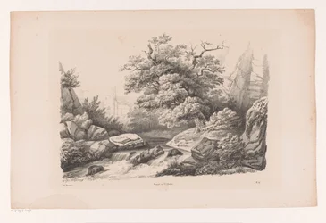 Rocky Landscape with Stream