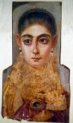 Coptic art: young woman called 
