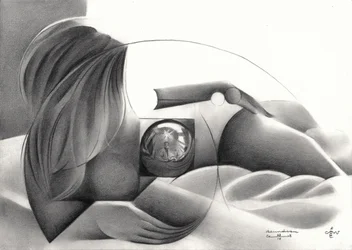 Abstract Nude Reflection