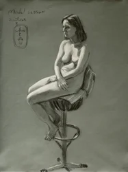 Charcoal Nude Study