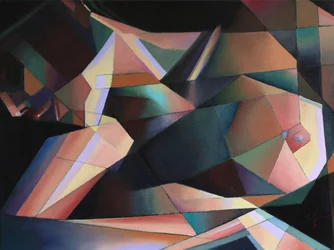 Colorful Geometric Nude