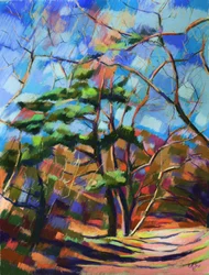 Colorful Woodland Scene