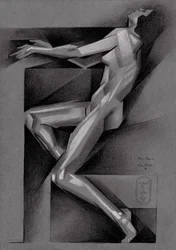 Cubist Reclining Nude