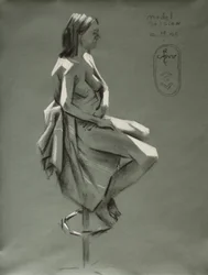 Draped Figure Study