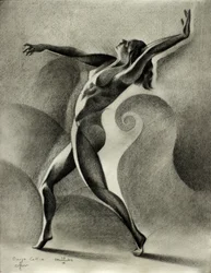 Dynamic Nude Dancer