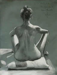 Elegant Seated Nude