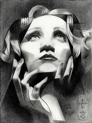 Elegant Upward Gaze