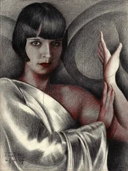 Elegant Woman Red Lips