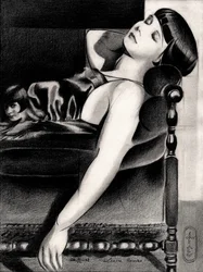 Elegant Woman Resting