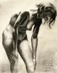 Expressive Nude Drawing