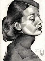 Geometric Woman Profile