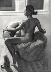 Nude Woman by Window