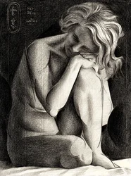 Pensive Nude Study