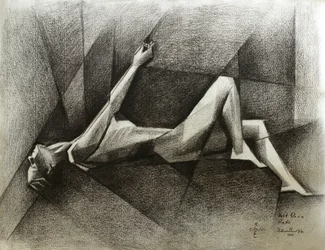 Reclining Cubist Figure