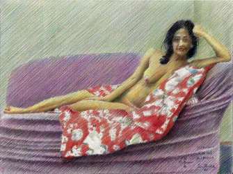 Reclining Nude Portrait