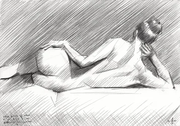 Reclining Nude Study