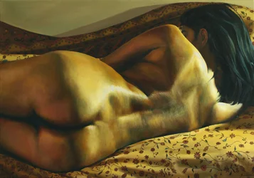 Serene Nude Golden Hues