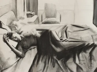 Sleeping Woman Sketch