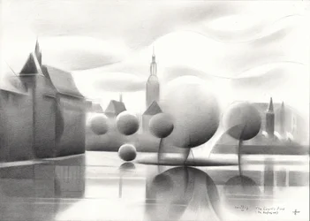 Surreal Cityscape Reflections