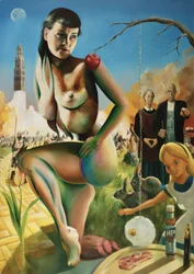 Surreal Nude Fantasy Scene