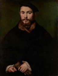 Portrait of a Man with Gloves