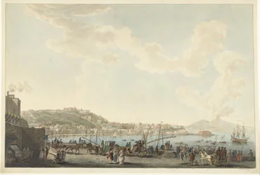 View of the Port of Naples