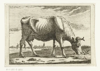 Landscape with Grazing Cow