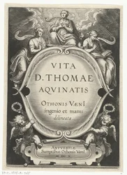 Title Page for: Otto van Veen, Vita D. Thomae Aqvinatis, Antwerp, 1610 (The Life of Saint Thomas Aquinas)