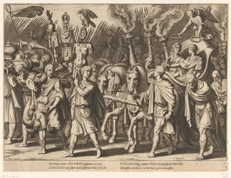 Triumphal Procession of Charles V and His Brother Ferdinand I after the Liberation of Vienna, 1529 (Triumphs of Charles V, series title)