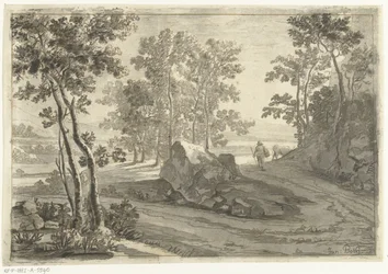 Wooded Landscape with Cattle Driver