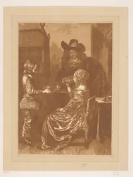 Gentleman and Lady with Page