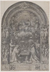 The Coronation of the Virgin with St Lawrence, St Paul, St Peter and St Sixtus