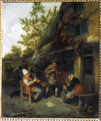 Farmers in Front of a Tavern