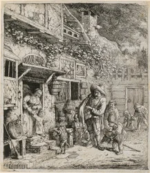 Lyre Player with His Dancing Dog