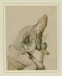 Seated Peasant with a Pipe in His Hand