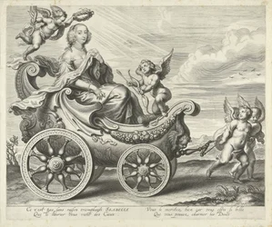 Clara Isabella de Ligne-Arenberg (?) in a Triumphal Chariot