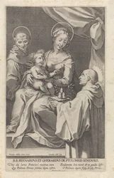 Mary with Child and St. Bernard of Siena and St. Gerard