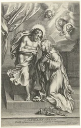 Christ and Saint Catherine of Siena