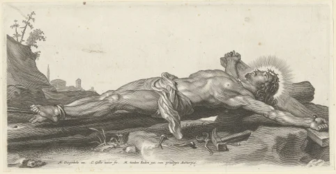 Crucified Christ on the Ground