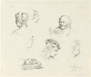 Study Sheet with Various Heads
