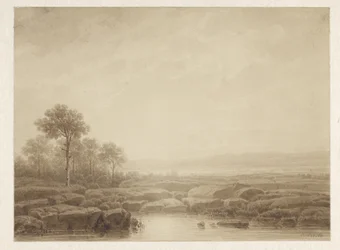 Landscape with Rocks by Water