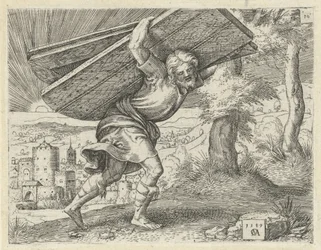 Samson Carrying the Gates of Gaza (series title: History of Samson)