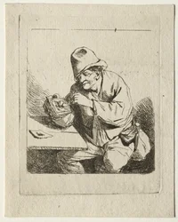 Peasant Lighting his Pipe