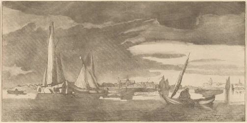 River with Town