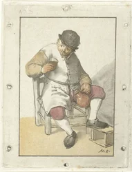 Seated Farmer with Jug